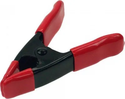 Produktbild von zeltklemmen schwarz/rot 10,5 cm 2 Stück