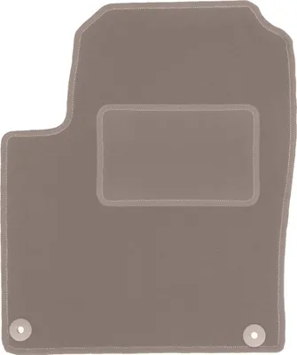Produktbild von Fahrerfußmatte Velours beige passend für Ford Galaxy MK1 (1995-2006, Minivan) – mit Befestigungen – passgenau