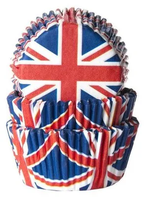 Produktbild von 50 Muffin Förmchen Großbritannien Flagge