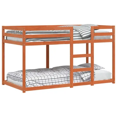 Produktbild von vidaXL Etagenbett Wachsbraun 90x190 cm Massivholz Kiefer