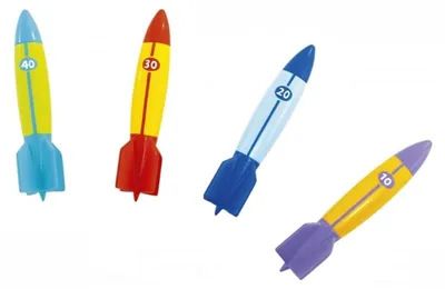 Produktbild von Intex Wasserspiel-torpedos 4 Einheiten Mehrfarbig Mehrfarbig One Size