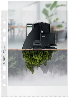 Produktbild von Leitz 40020003, 150 x 210 mm (A5), Transparent, Polypropylen (PP), Matt, Porträt, 0,1 mm