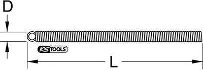 Produktbild von KS Tools Innenbiegefeder f.ummantelte Kupferrohre,ø12x14mm, 203.0312