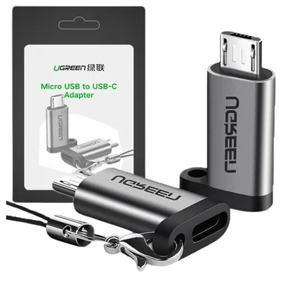Zdjęcie produktu dla Ugreen Adapter Przejściówka Z Usb Typ C Na Micro Usb Szary (50590)