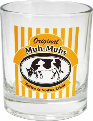 Obrázok produktu pre Originálny pohár na likér Muh-Muhs Toffee & Vodka, číry, kadička, 200 ml