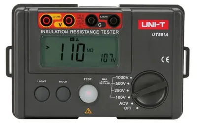 Immagine prodotto di Tester di isolamento 1000v Uni-t Ut501a