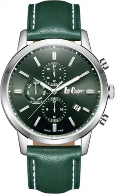 Image de Montre pour homme LEE COOPER LC08085.377, couleur verte tendance