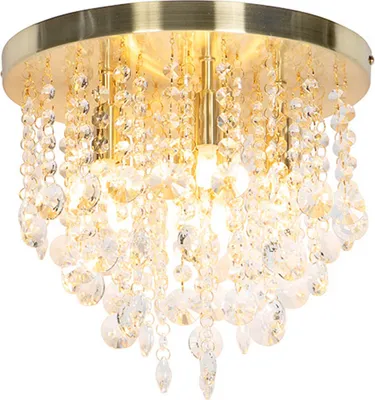 A close-up studio shot of a decorative ceiling light fixture.