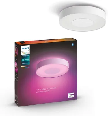 Imagen del producto de Lámpara de techo Philips Hue White & Color Ambiance, modelo Xamento, color blanco, 2400 lúmenes