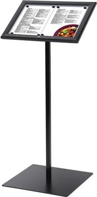 Produktbild von Showdown Speisekartenständer für Außen - 2x DIN A4 - Aluminium - Schwarz