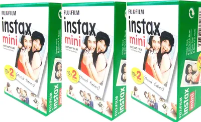 Produktbild von 3 x 1A PHOTO PORST Fujifilm Instax Mini Film (je 20 Aufnahmen) 264 g