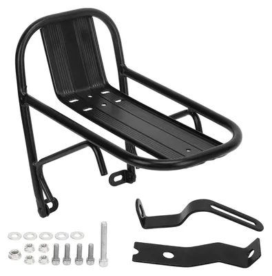 Produktbild von Vorderradträger aus Aluminium, schwarzer Fahrradträger für Mountainbikes