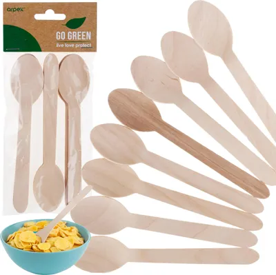 Produktbild von Holzlöffel Löffel 16 Cm 8 Stück Grill Grillparty Party