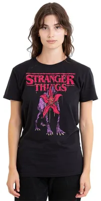 Obrázok produktu pre Tričko "Stranger Things" s motívom Demodoga, čierna farba, veľkosť L