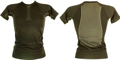 Produktbild von Damen Biking Fahrrad Funktionsshirt Sport T-Shirt Funktional Schwarz/Grau S [36/38]