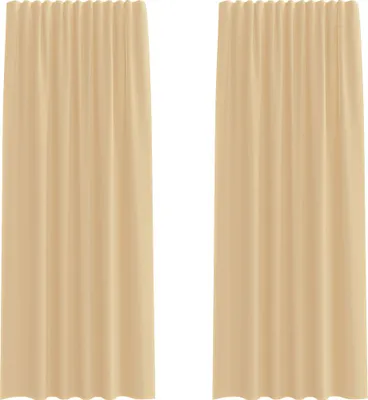 Produktbild von "2026 MODERNE"Voile Vorhänge - Sonnenschutz - schwere Qualität - mit Schlaufen 2er-set - multifunktional& Moderne - Sandfarbe 140x245 cm - Gardinen & Vorhänge CC4334438