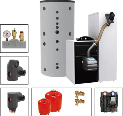 Produktbild von Pellmax UB Pelletkessel VikingBIO 18,4 kW Set SLS-800-2S Holzheizungen Heizung