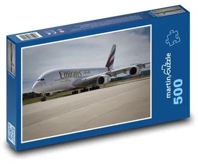 Produktbild von Puzzle 500 Großes Verkehrsflugzeug am Flughafen - martinpuzzle