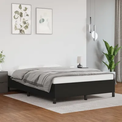 Produktbild von The Living Store Bettgestell Schwarz 140x200 cm Kunstleder