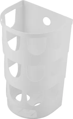 Immagine prodotto di Contenitore porta sacchetti per rifiuti in plastica da parete per cucina, camera da letto e bagno (bianco)