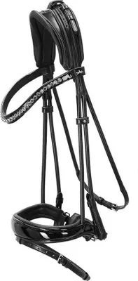 Zdjęcie produktu dla Schockemöhle Sports Snaffle Bridle Westminster Snaffle Bridle Black/Patent/Silver VB