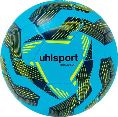 Image de Uhlsport 350 Lite Soft Ballon d'entraînement - Bleu glace / Marine / Jaune fluo