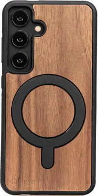 Produktbild von Bewood Holzhülle für Samsung Galaxy S25 AMERICAN WALNUT mit MagSafe
