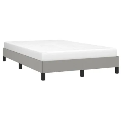 Produktbild von vidaXL Bettgestell ohne Matratze Hellgrau 120x190 cm Stoff