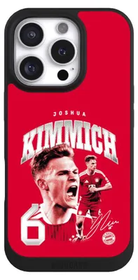 Produktbild von NIVOCASE Handyhülle für Apple iPhone 16 Pro Hülle NIVOpure Case Schwarz FC Bayern München FCB Joshua Kimmich