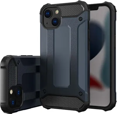 Produktbild von HQWear Hybrid Armor Hülle für iPhone 14, blau