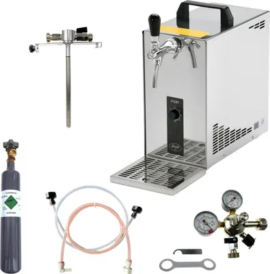 Produktbild von BieTal® Bierkühler Bier Zapfanlage 35 L/h KOMPLETTSET 5 Liter Adpater CO2 0,5 kg