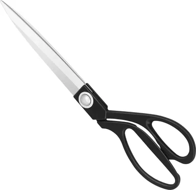 Image de Ciseaux de couture professionnels en acier inoxydable 26 cm noir coupe-tissu artisanat