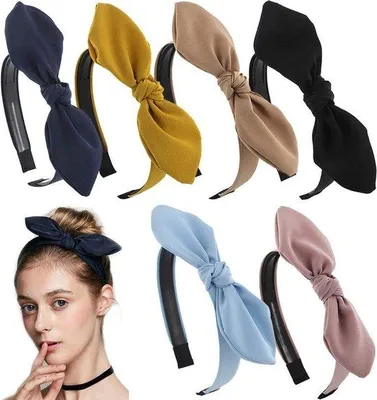 Obrázek produktu pro Sada 6 elastických gumiček do vlasů – plastové – elastické – balení po 6 kusech