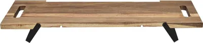 Immagine prodotto di HowHomely piatto da portata in legno d'acacia 55x18 cm piatto da formaggio