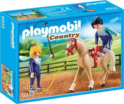 Produktbild von PLAYMOBIL Land Voltigieren Team - Pferd (6933)