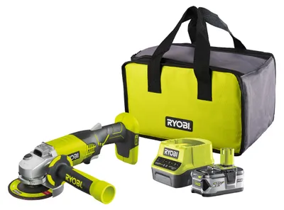 Produktbild von Ryobi R18AG-0 Winkelschleifer-Akku 18 V ONE+ 115 mm 7500 U/min Kit 4,0 Ah