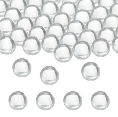 Glaskochsteine 8 mm, 100 Stück, transparent, für Labor