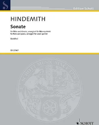 Produktbild von Noten: Sonate für Flöte und Klavier von Paul Leonhard Schäffer, arrangiert