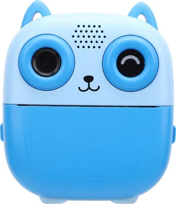 Produktbild von Sofortbildkamera, 1080P, 48 MP, digitales Video, Thermodruck, Dual-HD, 2,4-Zoll-Bildschirm, Musikspiel, 1300-mAh-Akku, Blau