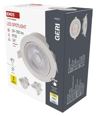 LED-Deckenspot GERI 6,5W 780LM IP20 CCT weiss