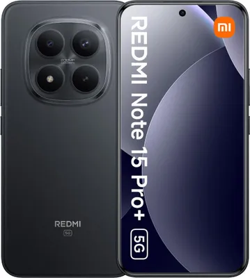 Produktbild von Smartphone Xiaomi Redmi Note 15 Pro+ 5G 6,83" Octa Core 8 GB RAM 256 GB Schwarz