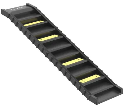 Produktbild von Hunderampe klappbar Hundetreppe Auto & SUV rutschfest Hundeautorampe für Große Tiere bis 25 kg 154x40cm Schwarz