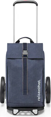 Zdjęcie produktu dla reisenthel wózek na zakupy Citycruiser Herringbone ciemnoniebieski ciemnoniebieski 106cm