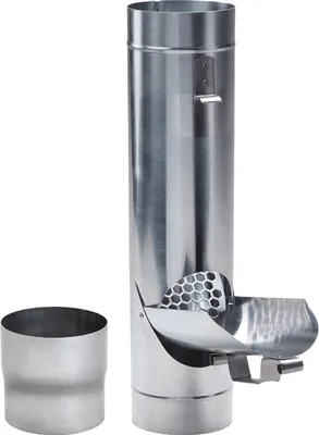 Produktbild von Fallrohrklappe Zink mit Sieb DN 100 inkl. Adapter