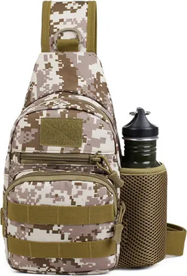 Produktbild von Taktische Umhängetasche in TT-Digital, Molle Schultertasche, Bundeswehr Brusttasche, Outdoor-Multifunktionsbrusttasche