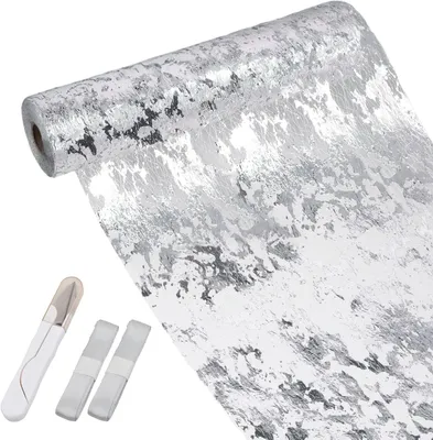 Image de Ruban pailleté, en polyester, 28 cm x 20 m, pour la décoration