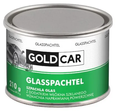 Zdjęcie produktu dla SZPACHLA Z WŁÓKNEM SZKLANYM SZPACHLÓWKA GOLDCAR GLAS 210g z utwardzaczem