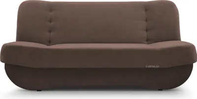 Produktbild von MOEBLO Schlafsofa PAFOS – Sofa Kippsofa Klappsofa Click-Clack Couch mit Bettkasten und Schlaffunktion (BxHxT): 192x90x87 cm (SORO 28 - Braun)