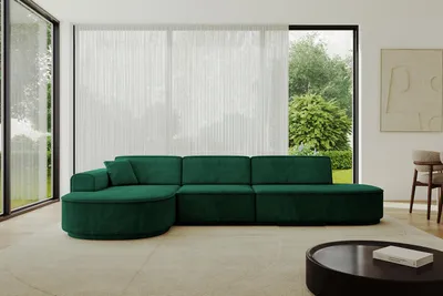 Produktbild von ALTDECOR Ecksofa in L-Form MARI-L2-v3 - 328x171x83 cm Grün - Corner Sofa Bett Eckcouch Couch Wohnlandschaft Cauchsofa