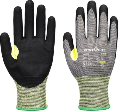 Image de Gant Anti-coupures Cs E21 Nitrile - Taille Xs - Gris/noir - Portwest